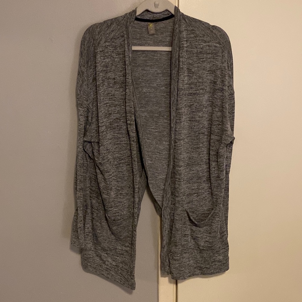 Gray cardigan
